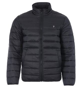 Farah Samson Gewatteerde Jas - Zwart