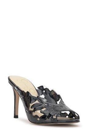 Jessica Simpson Justera Slide Sandal in Black Patent at Nordstrom Rack, Size 5.5