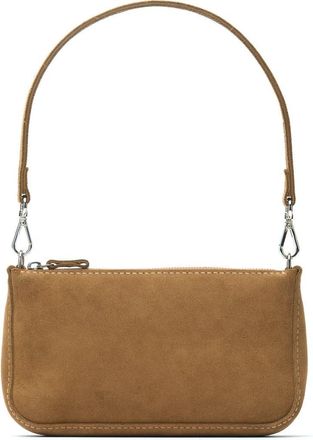 Ezra Arthur Chloe Leather Mini Nubuck Suede Shoulder Bag in Sand at Nordstrom