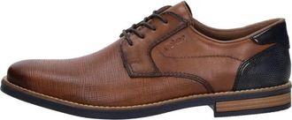 Rieker Veterschoenen Laag - Heren - Nette schoenen - Bruin - 44 EU - Leer - Schoenen