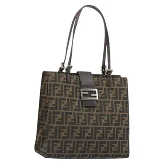 Fendi unisex, Pre-owned, Bruin, Maat: ONE Size Leer