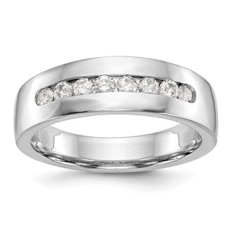 Diamond2Deal 14k Gold Lab Grown Diamond Wedding Band Ring 1/2Ct Clarity- VS Color- D-E