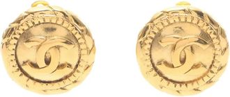Chanel 1986-1988s Cocomark earrings - Gold
