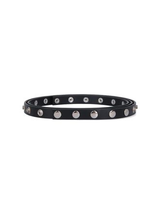 The Attico black Studs Belt