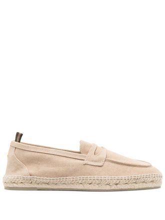 Castaner Pablo espadrilles - men - Rubber/Calf Leather/Canvas/Jute - 45 - Neutrals
