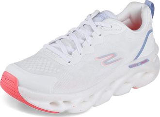 Skechers Womens Go Run Swirl Tech Outbreak Low-Top Sneakers, White Black, 7 UK