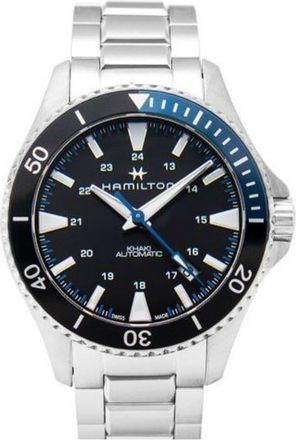 Hamilton Khaki Navy Scuba Auto Black Dial Stainless Steel Mens Watch H82315131