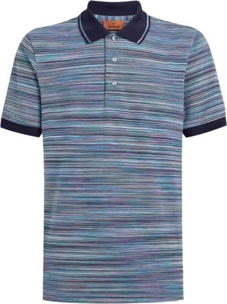 Missoni Polo Shirts, male, Multicolor, XL, Striped Slub Polo Shirt