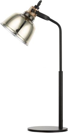 Netlighting Ava 1 Light Table Lamp Gold Glass Black