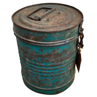 Wanderlust Deco Wanderlust Deco - Bid&oacute;n De Metal Azul 20x20x23