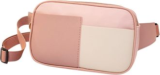 Generic Stylish Geometric Contrast Women Messenger Crossbody Bag Casual Everyday Wear Lightweight Secure Pockets (One Size)