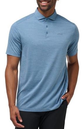 Travis Mathew Heater Pro Performance Golf Polo in Heather Copen Blue at Nordstrom Rack, Size Xx-Large