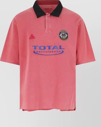 Martine Rose short sleeve polo shirt contrast collar