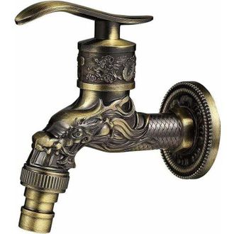 OEM Rubinetto Da Giardino Per Esterni, Ottone Anticato, Xu, Rubinetto Vintage A Parete, Rubinetto Da Giardino Per Cucina, Bagno E Cucina In Rame Anticato,
