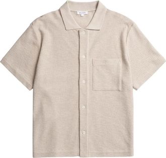 Norse Projects Camicia con lavorazione a nido dape - Toni neutri