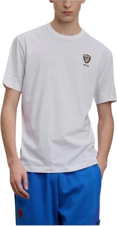 Blauer Heren, Tops, Wit, Maat: XL Katoen