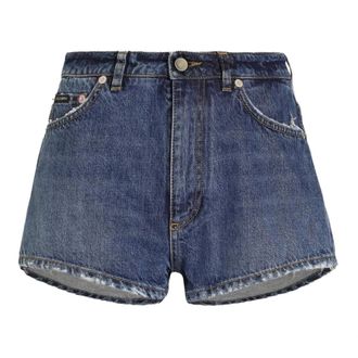 Dolce & Gabbana Denim Shorts, female, Blue, Size: S Cotton Denim Shorts