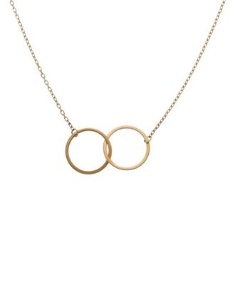 Italian Gold, Inc 10K Double Circle Adjustable Necklace