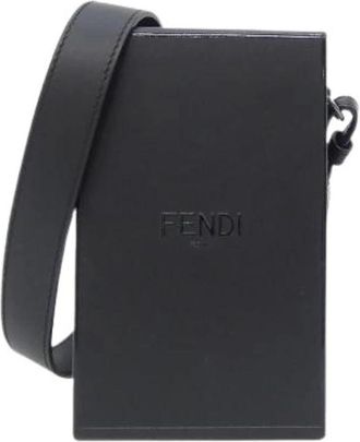 Fendi Pre-owned Leren Schoudertas - Dames - Vintage Schoudertas - Zwart - ONE Size - Leer - Vintage