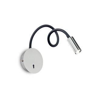 Netlighting Focus LED 1 Light Wall Light Chrome in Grey