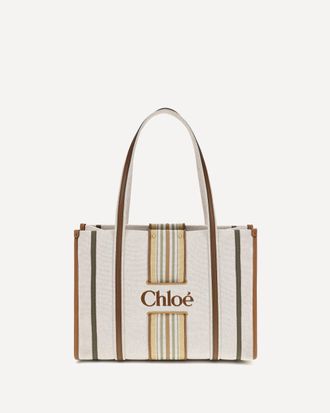 Chlo&eacute; Woody Loop canvas Tote Bag Female UNI
