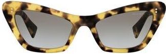 Miu Miu 54mm Butterfly Sunglasses in Light Havana /Grey Gradient at Nordstrom Rack
