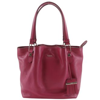 Tod's Pink Leather Tote Bag (Pre-Owned)