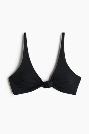 H&M Padded Bikini Top in Black at Nordstrom, Size X-Large