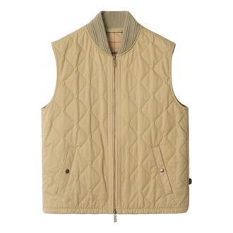 Burberry 25 Quilted Gabardine Gilet Beige 81101811