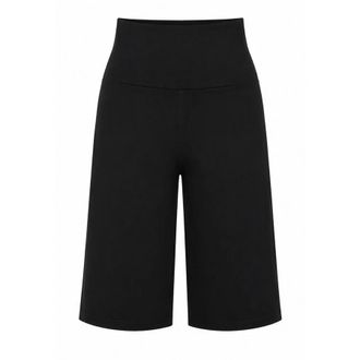 Miso Capri-broek met wijde pijpen voor dames (Zwart)