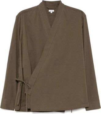 Caruso Light Jackets, male, Green, M, Dark Green Seersucker Jacket