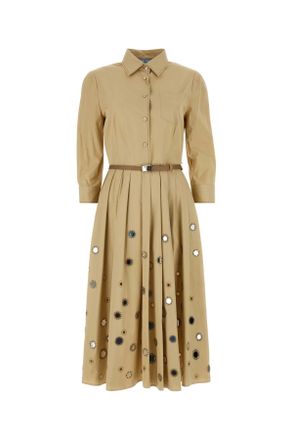 Prada Beige Coton Shirt Dress