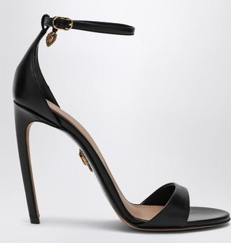 Dolce & Gabbana Black patent leather Devotion sandals
