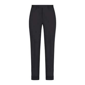 PT01 Suit Trousers, male, Blue, Size: S Tailored Straight Leg Wool Blend Pants