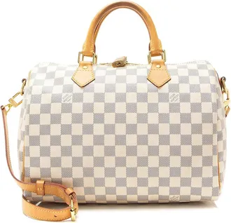 Louis Vuitton Damier Azur Speedy Bandouliere 30 Satchel (Authentic Pre-Loved)