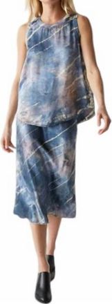 Michael Stars Leila Double Dye Skirt In Nocturnal Combo