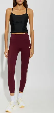 adidas Leggings With Logo, Womens, Burgundy