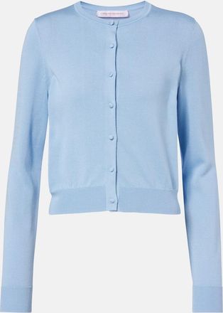Carolina Herrera Cropped silk and cotton cardigan