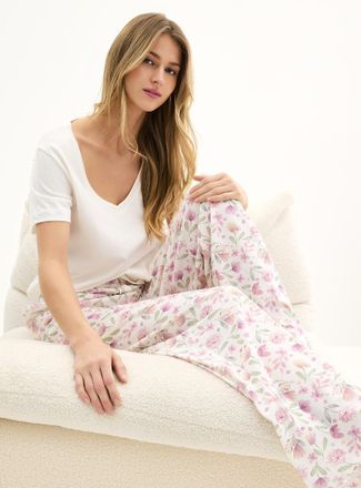 Miiyu Womens Soothing tone pattern pyjama pant
