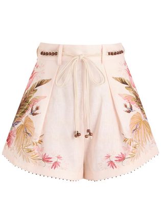 Zimmermann Ascension Floral-printed Linen Shorts - Multi Floral - 00 (UK 6 / XS)