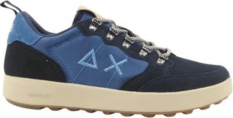 Sun 68 Genius Sneaker - Heren - Sneakers - Blauw - 40 EU - Katoen - Schoenen