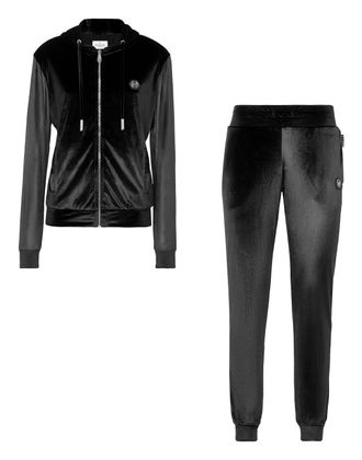 Philipp Plein Velvet Jogging tracksuit:Top/Trousers Skull strass