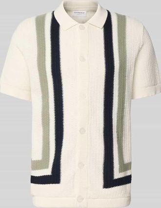 Lindbergh Lindbergh Cardigan mit Kentkragen und Knopfleiste in Offwhite, Gr&ouml;&szlig;e XXXL