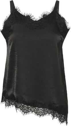 Kaffe Curve Mouwloze Tops - Dames - Tops zonder mouwen - Zwart - 3XL - Tops