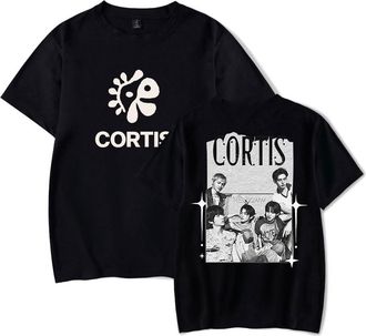 Generic 2025 CORTIS Team Fan Support Merch Unisex Short Sleeve T-Shirt - Inspired Graphic Tee for Men and Women Fans (Black,M)