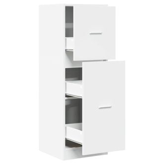 Berkfield Home Apothecary Cabinet White 40x41x118 cm Engineered Wood | Size: 40 x 41 x 118 cm