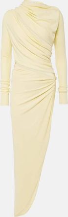 CHRISTOPHER ESBER Asymmetric draped cutout midi dress