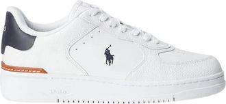 Ralph Lauren Sneakers Wit - Heren - Sneakers - Wit - 46 EU - Leer - Schoenen