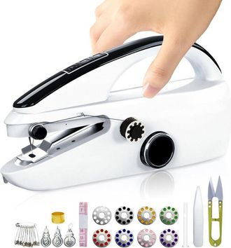 OEM Mini M&aacute;quina De Coser Port&aacute;til Ideal Para Principiantes, F&aacute;cil De Usar Y De Costura R&aacute;pida, Apta Para Ropa, Telas Y Cortinas (para El Hogar O Viajes)