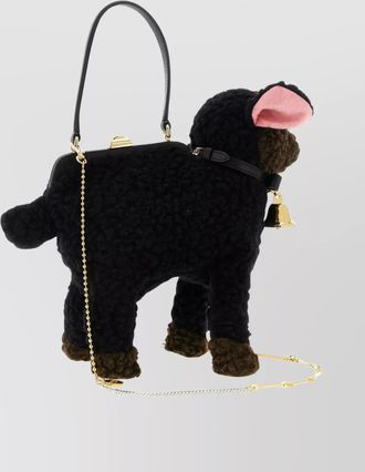 Moschino animal shaped handbag featuring chain strap